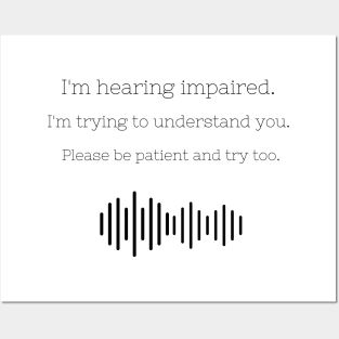 I'm hearing impaired. I'm trying to understand you. Posters and Art